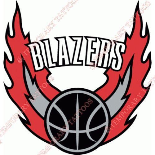 Portland Trail Blazers Customize Temporary Tattoos Stickers NO.1173